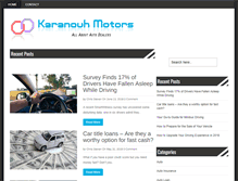 Tablet Screenshot of karanouhmotors.com